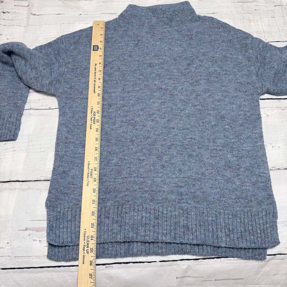 Well Worn Women's Mock Neck High Low Hem Cozy Soft Nep Yarn Sweater Size S - Picture 7 of 10